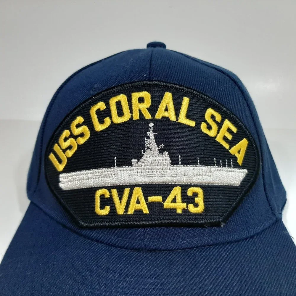 U.S. Navy USS Coral Sea CVA-43 Men's Cap Hat Navy